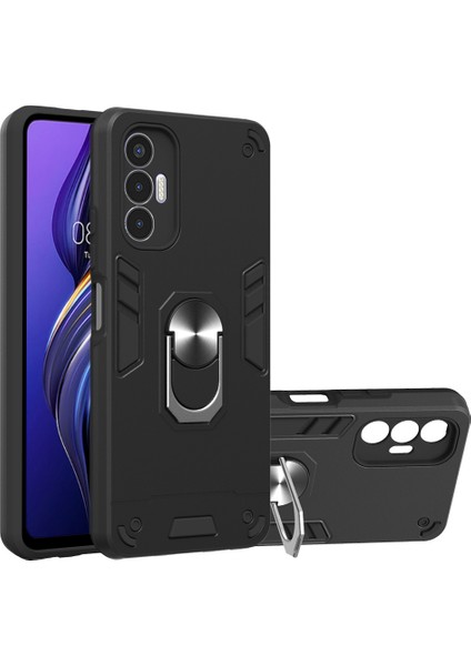 Tecno Pova 3 Siyah Için 2'si 1 Arada Zırh Kılıfı (Yurt Dışından)