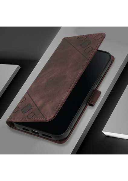 Samsung Galaxy M35 Yeşil Için Skin-Fe Deri Telefon Kılıfı (Yurt Dışından)