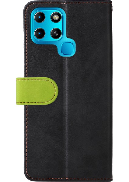 Infinix Smart 6 Yeşil Için Pu Deri Kılıf (Yurt Dışından)