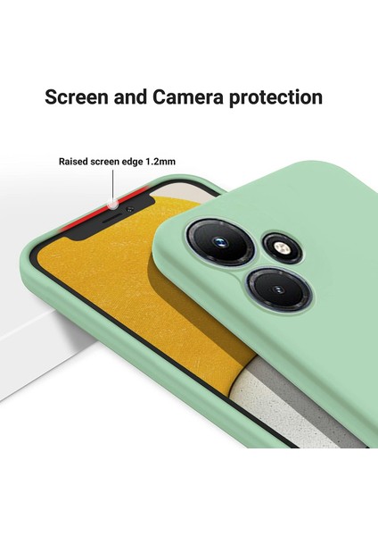 Infinix Hot 30 Play Green Için Sıvı Silikon Telefon Kılıfı (Yurt Dışından) fırsatları