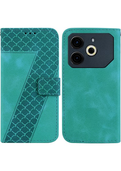 Tecno Pova 6 Neo Green Için Yedi Şekilli Pu Kılıf (Yurt Dışından)
