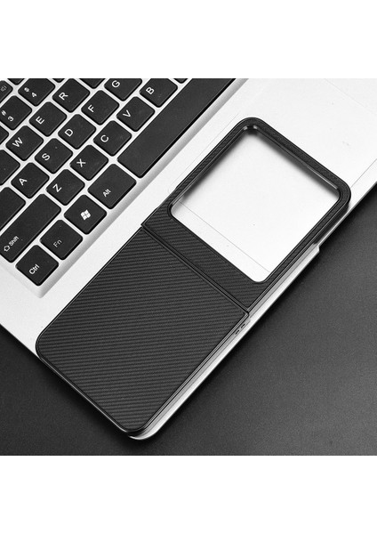 Infinix Zero Flip Siyah Için Pu Deri Pc Telefon Kılıfı (Yurt Dışından)