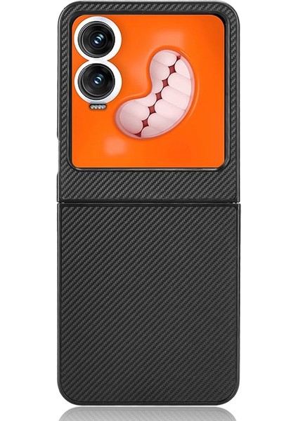 Infinix Zero Flip Siyah Için Pu Deri Pc Telefon Kılıfı (Yurt Dışından)
