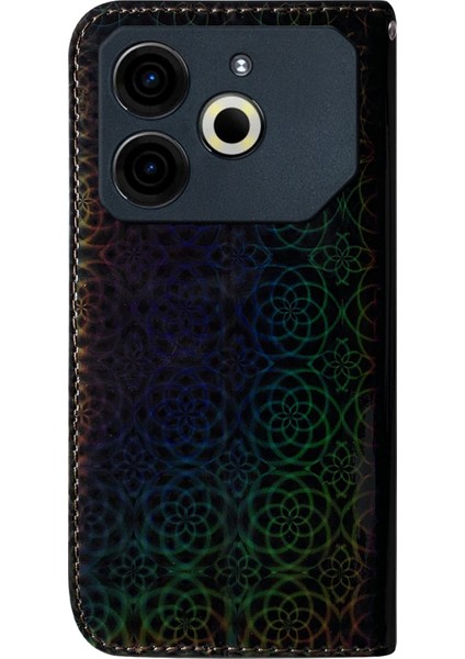 Tecno Pova 6 Neo Siyah Için Renkli Pu Kılıf (Yurt Dışından) fırsatları