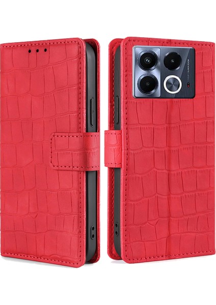 Infinix Note 40 5g Kırmızı Için Skin Fe Timsah Kılıf (Yurt Dışından)