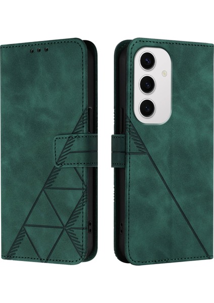 Samsung Galaxy S24 Fe 5g Mavi Için Crossbody Deri Kılıf (Yurt Dışından)