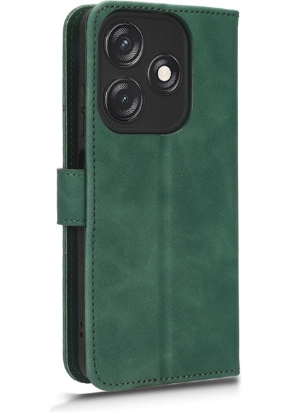 Tecno Spark 10C Yeşil Için Deri Kılıf (Yurt Dışından)