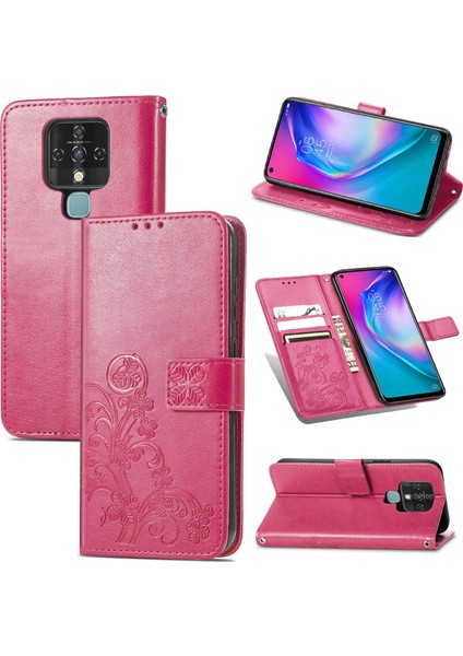 Tecno Camon 16 Se Macenta Için Dört Yapraklı Kılıf (Yurt Dışından)