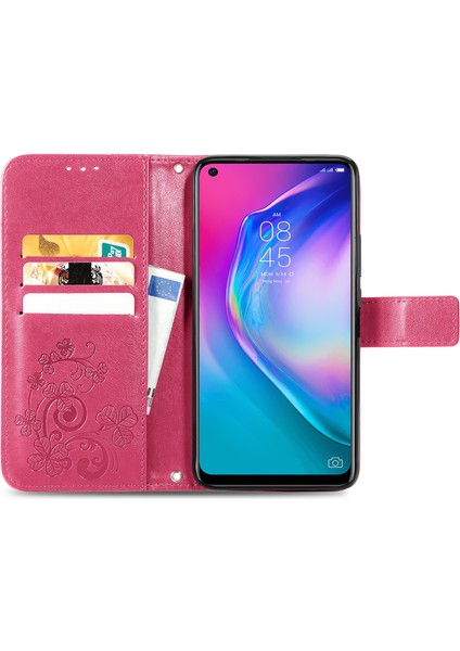 Tecno Camon 16 Se Macenta Için Dört Yapraklı Kılıf (Yurt Dışından) modelleri
