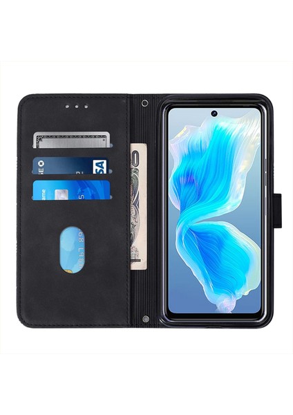 Tecno Camon 18P Siyah Için Crossbody Deri Kılıf (Yurt Dışından) modelleri