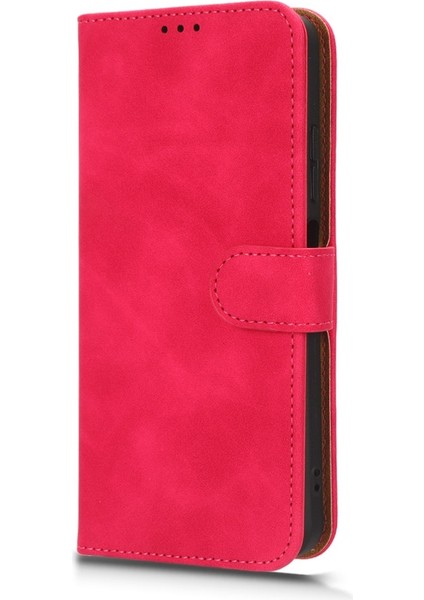 Tecno Spark 10C Gül Kırmızısı Için Deri Kılıf (Yurt Dışından)