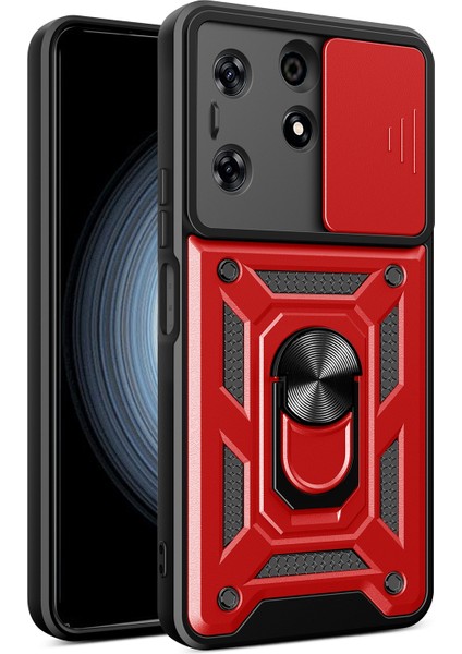 Tecno Spark 10 Pro Kırmızı Kamera Kılıfı Telefon Kılıfı (Yurt Dışından)