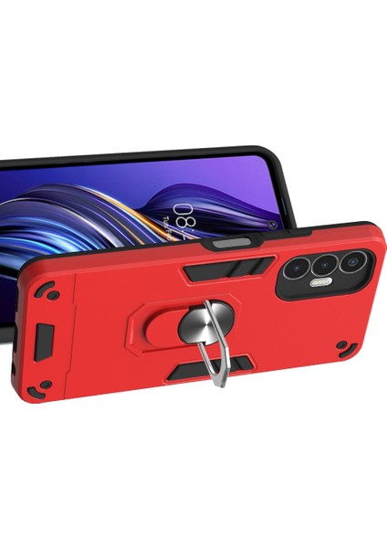 Tecno Pova 3 Kırmızı Için 2'si 1 Arada Zırh Kılıfı (Yurt Dışından) modelleri