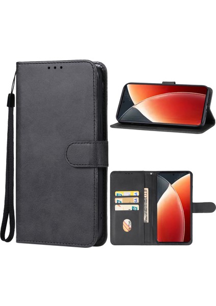 Tecno Camon 30 4g/5g Siyah Için Pu Kılıf (Yurt Dışından)