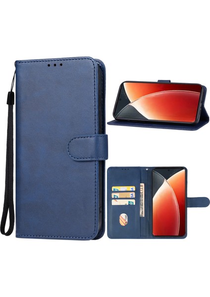 Tecno Camon 30 4g/5g Mavi Için Pu Kılıf (Yurt Dışından)