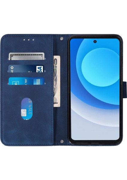 Tecno Camon 19 Neo Mavi Için Crossbody Deri Kılıf (Yurt Dışından)