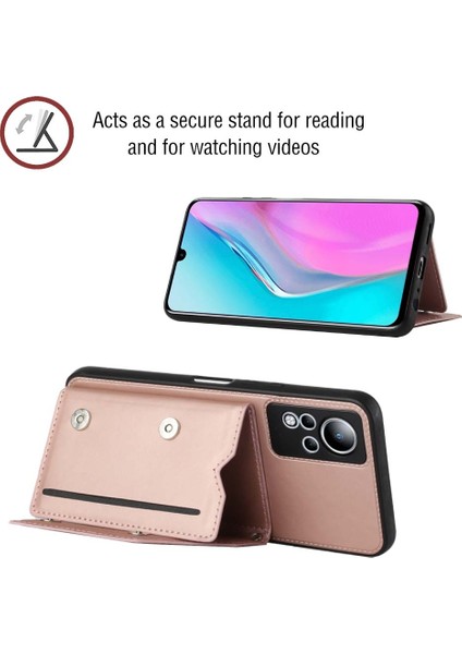 Infinix Note 11 Pembe Altın Için Pu + Tpu + Pc Kılıfı (Yurt Dışından) fırsatları