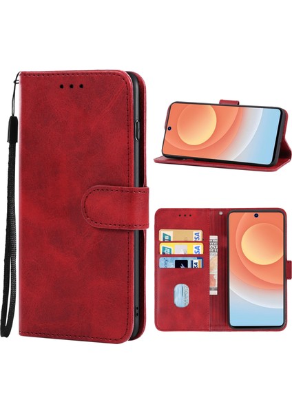 Tecno Camon 19 Kırmızı Pu Kılıf (Yurt Dışından)