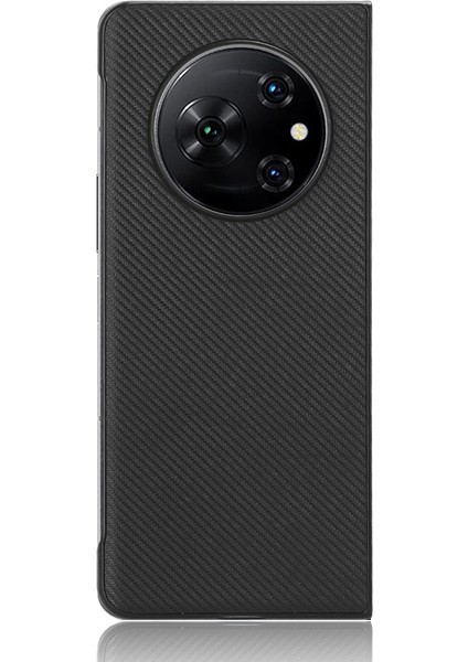 Tecno Phantom V Fold Siyah Için Pu Deri Pc Telefon Kılıfı (Yurt Dışından) modelleri
