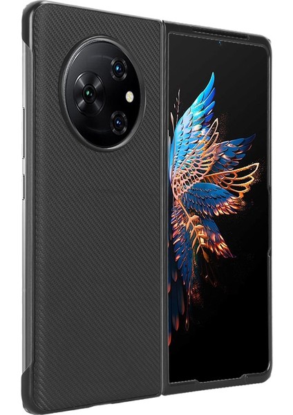 Tecno Phantom V Fold Siyah Için Pu Deri Pc Telefon Kılıfı (Yurt Dışından) fırsatları