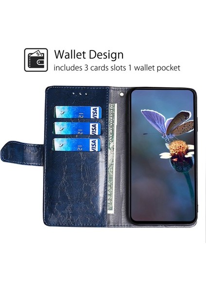 Tecno Camon 30 Pro 5g Mavi Için Geometrik Dikiş Kılıfı (Yurt Dışından)
