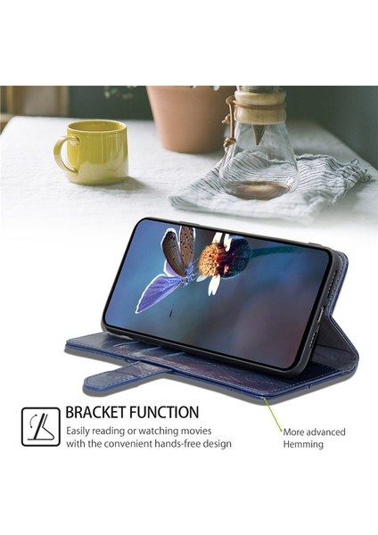Tecno Camon 30 Pro 5g Mavi Için Geometrik Dikiş Kılıfı (Yurt Dışından)