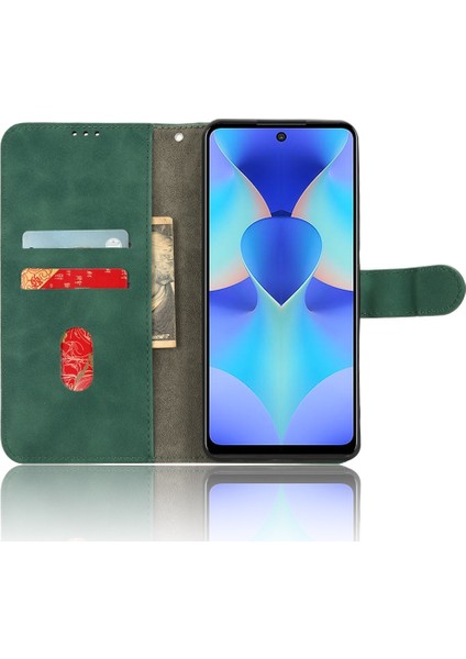 Tecno Spark 10 Pro Yeşil Için Deri Kılıf (Yurt Dışından) fırsatları