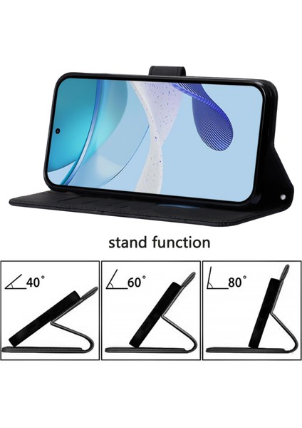 Infinix Hot 50 Pro+ 4g Siyah Için Crossbody Deri Kılıf (Yurt Dışından)