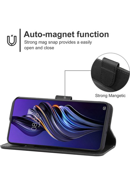 Tecno Pova 3 Siyah Için Deri Telefon Kılıfı (Yurt Dışından) fırsatları