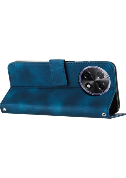 Tecno Camon 30S Mavi Için Dream Üçgen Deri Kılıf (Yurt Dışından)