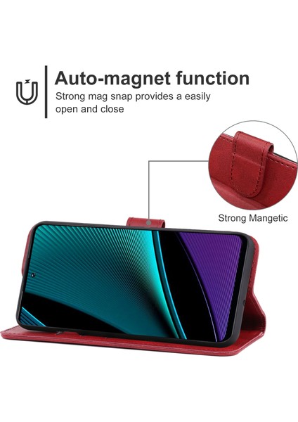 Infinix Note 11S Kırmızı Deri Telefon Kılıfı (Yurt Dışından)