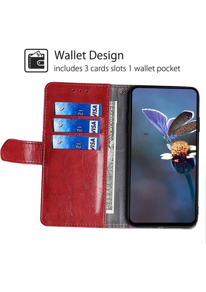 Tecno Camon 30 Premier 5g Kırmızı Için Geometrik Dikiş Kılıfı (Yurt Dışından)