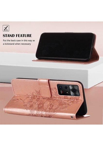 Infinix Zero x / Zero x Pro Için Kabartmalı Kılıf Pembe Altın (Yurt Dışından)