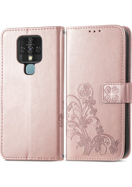 Tecno Camon 16 Se Pembe Altın Için Dört Yapraklı Kılıf (Yurt Dışından) fiyatları