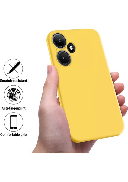 Infinix Hot 30 Play Sarı Için Sıvı Silikon Telefon Kılıfı (Yurt Dışından) modelleri