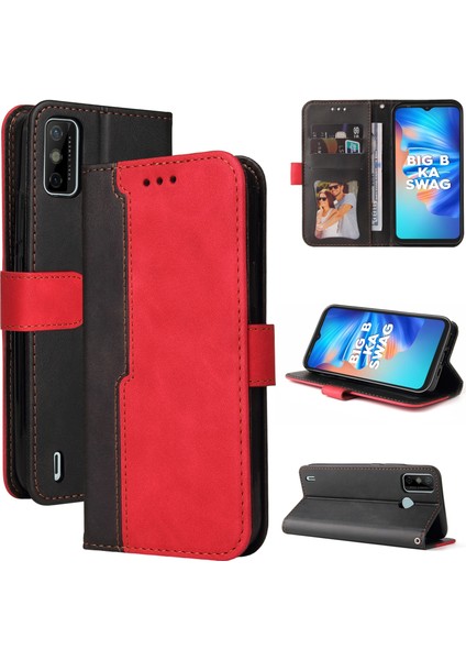 Tecno Spark 6 Go Kırmızı Için Pu Kılıf (Yurt Dışından)