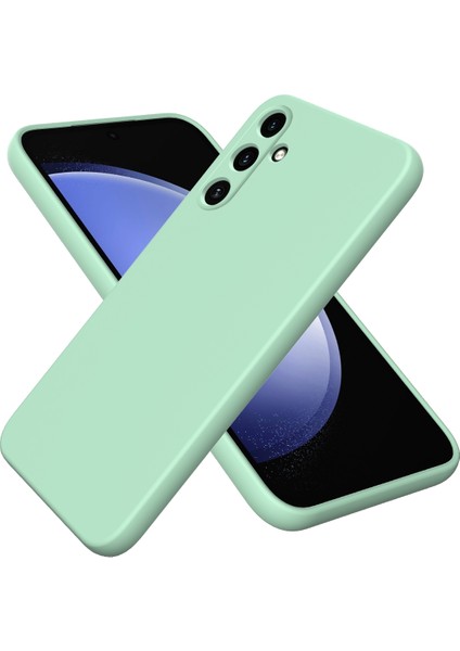 Samsung Galaxy A35 5g Yeşil Sıvı Silikon Kılıf (Yurt Dışından)