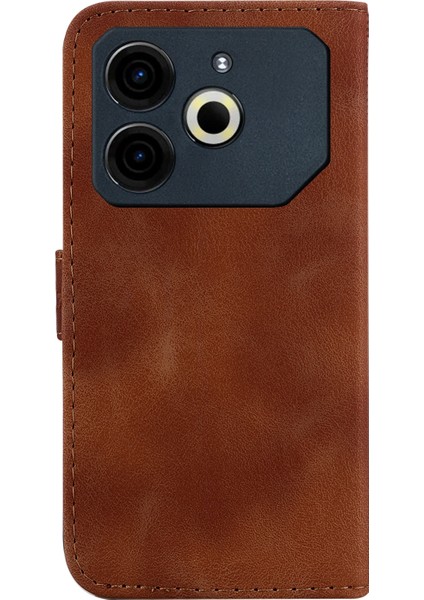 Tecno Pova 6 Neo Brown Için Yedi Şekilli Pu Kılıf (Yurt Dışından) fırsatları
