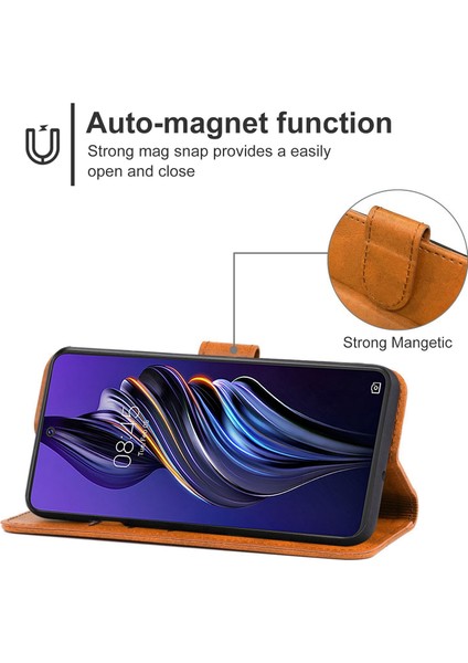 Tecno Pova 3 Kahverengi Için Deri Telefon Kılıfı (Yurt Dışından) fırsatları