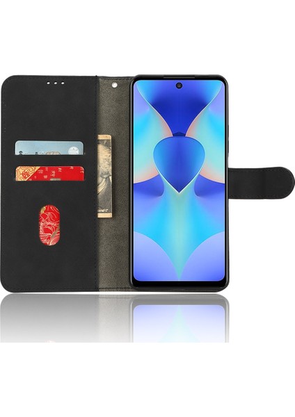 Tecno Spark 10 Pro Siyah Için Deri Kılıf (Yurt Dışından) fırsatları