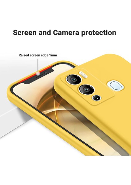 Infinix Hot 12I Sarı Için Silikon Kılıf (Yurt Dışından) fırsatları