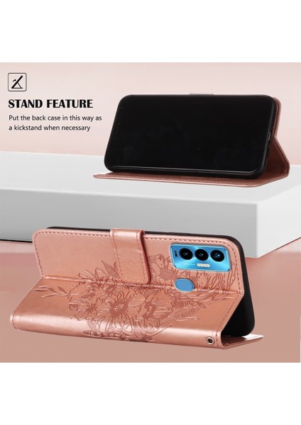 Tecno Camon 18I Pembe Altın Için Kabartmalı Kılıf (Yurt Dışından) fırsatları
