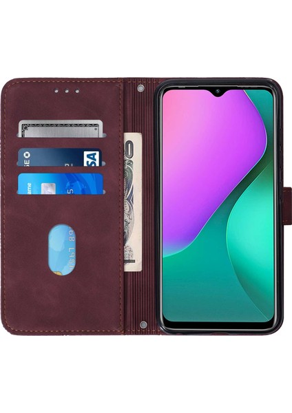 Infinix Hot 10 Play Şarap Kırmızısı Için Crossbody Deri Kılıf (Yurt Dışından) modelleri