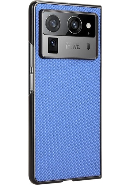 Tecno Phantom V Fold2 Mavi Için Pu Deri Pc Telefon Kılıfı (Yurt Dışından)