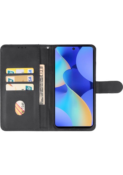 Tecno Spark 10 Pro Siyah Için Deri Telefon Kılıfı (Yurt Dışından)