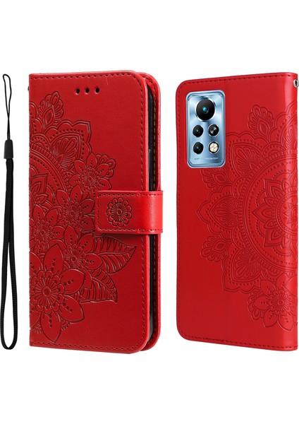 Infinix Note 11 Pro/note 11S Kırmızı Deri Kılıf (Yurt Dışından)