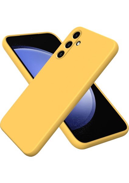Samsung Galaxy A35 5g Sarı Sıvı Silikon Kılıf (Yurt Dışından)