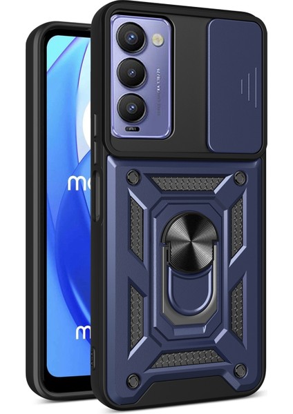 Tecno Camon 18/18 P Mavi Için Kamera Kılıfı Telefon Kılıfı (Yurt Dışından)