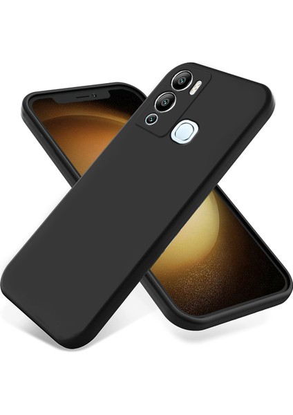 Infinix Hot 12I Siyah Için Silikon Kılıf (Yurt Dışından)