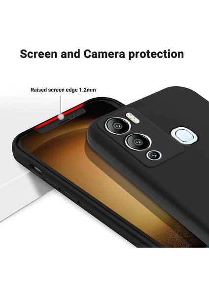 Infinix Hot 12I Siyah Için Silikon Kılıf (Yurt Dışından) fırsatları